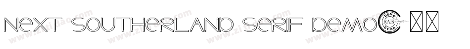 Next Southerland Serif DEMO字体转换